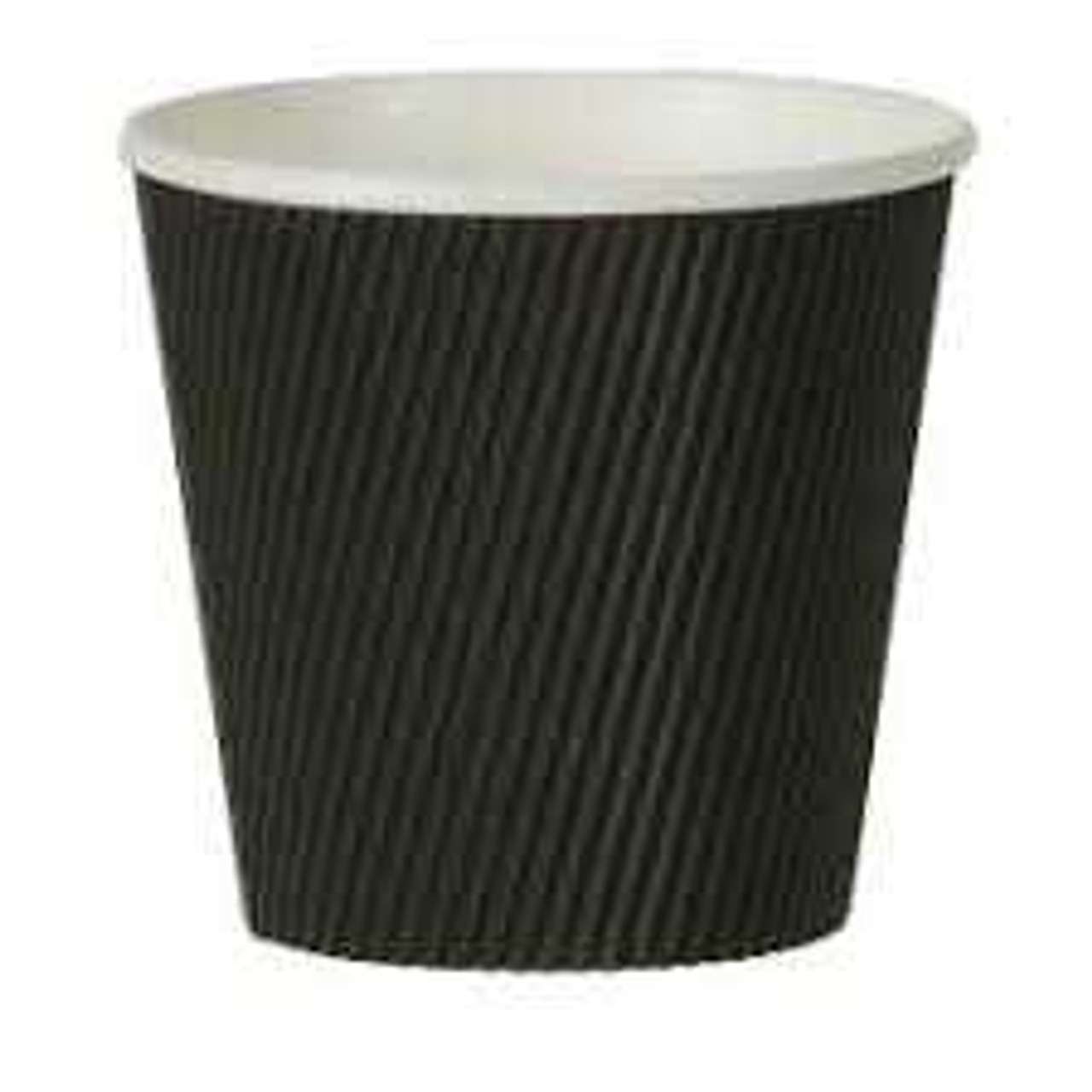 GoPak Ripple Black 19oz 560ml Soup Container Base Only - Pack of 500