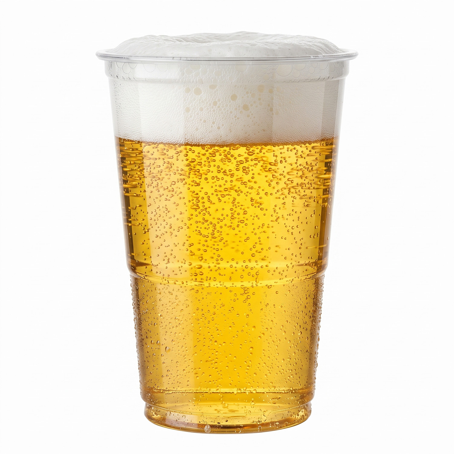 Clear Flexy Plastic PP Beer Glasses 1/2 Pint - Pack of 1000