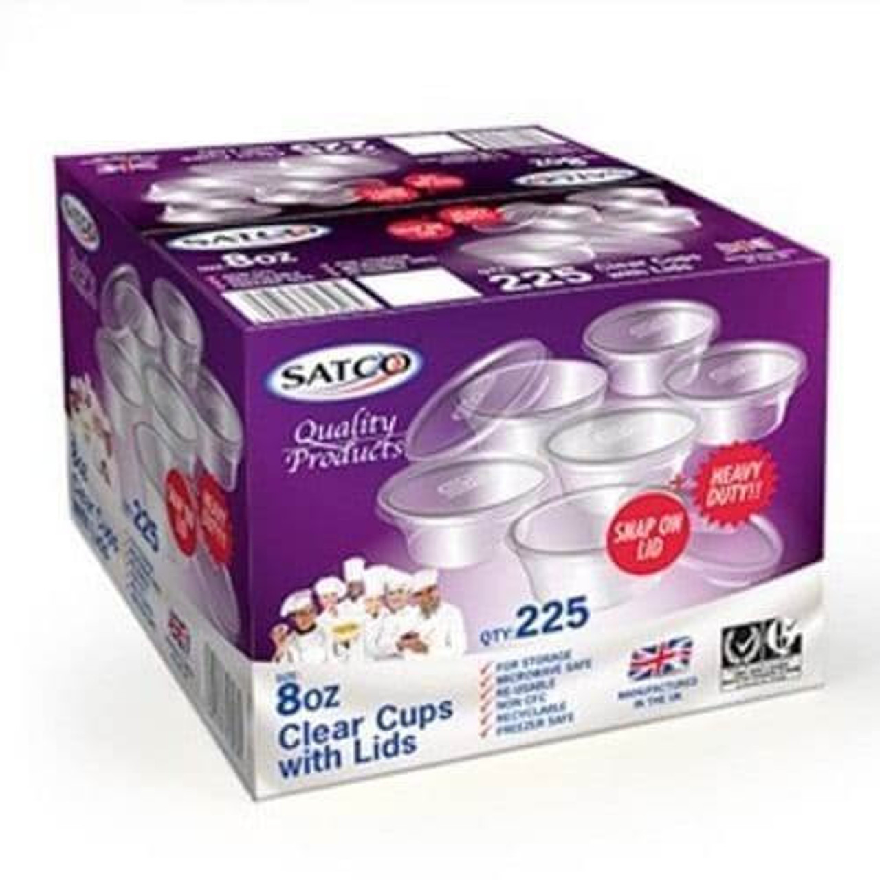 Satco M8 Deli Pot Food container 8oz (pack of 225sets)