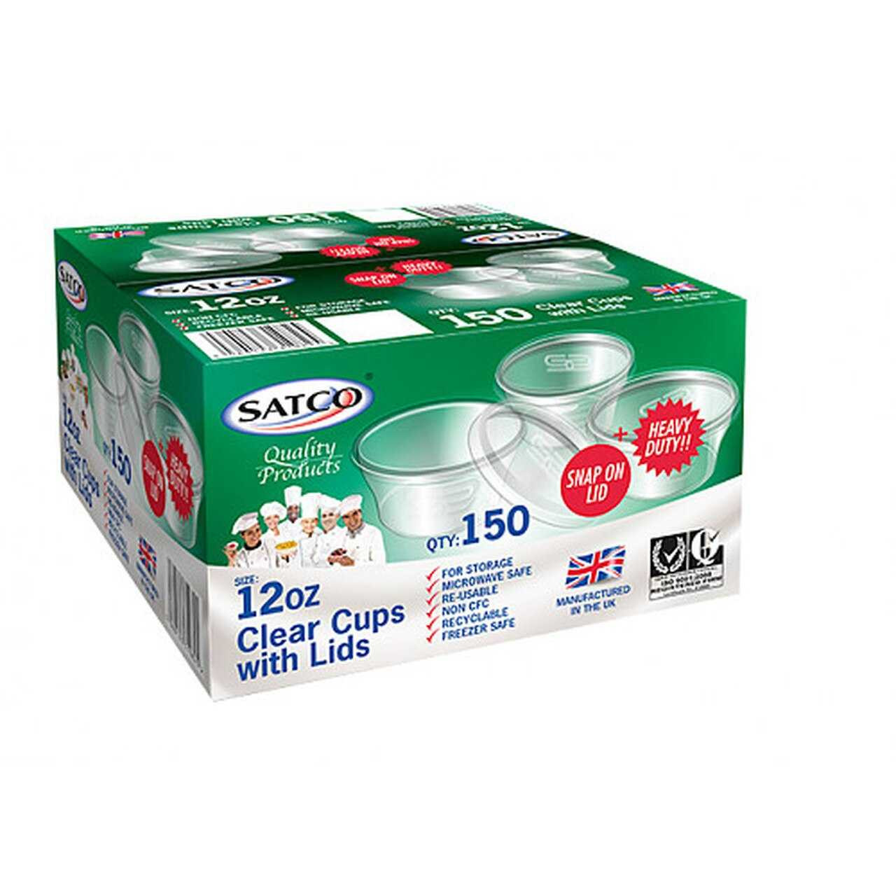Satco M12 Deli Pot Food container 12oz (pack of 150sets)