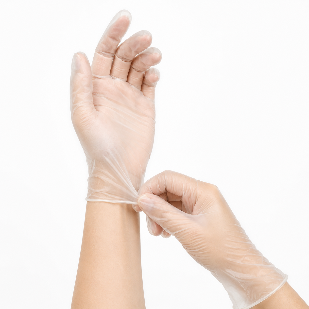 Vinyl Gloves X-Large Clear Powder Free - packs of 100