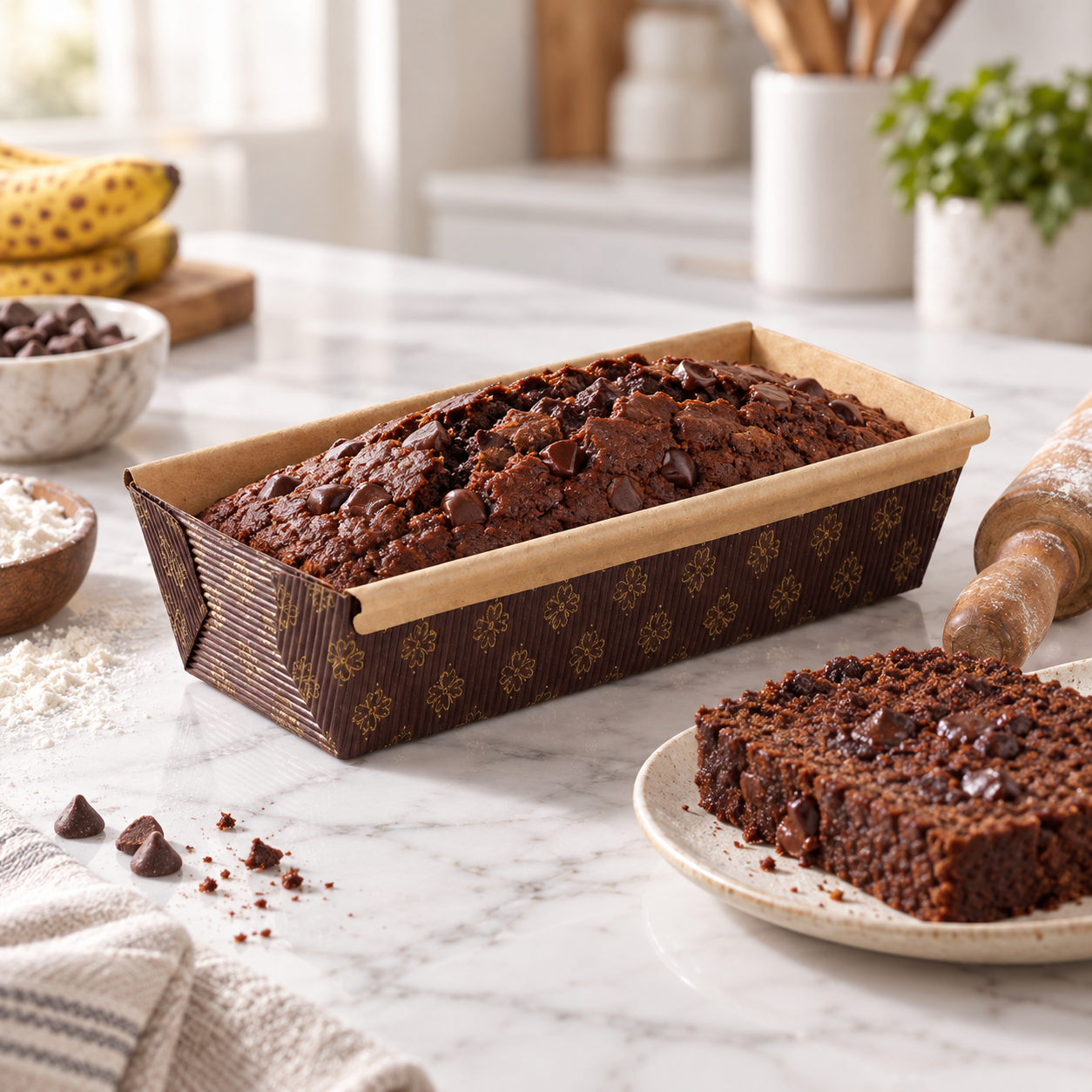 Disposable Oven Safe Paper Loaf Cake Pan Large 257x63x52mm – 600 Pcs