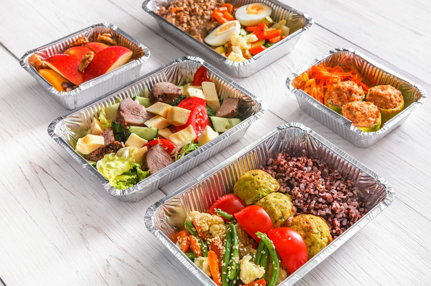 No6A Aluminium Foil Container [105x195x50mm] (a pack of 500)