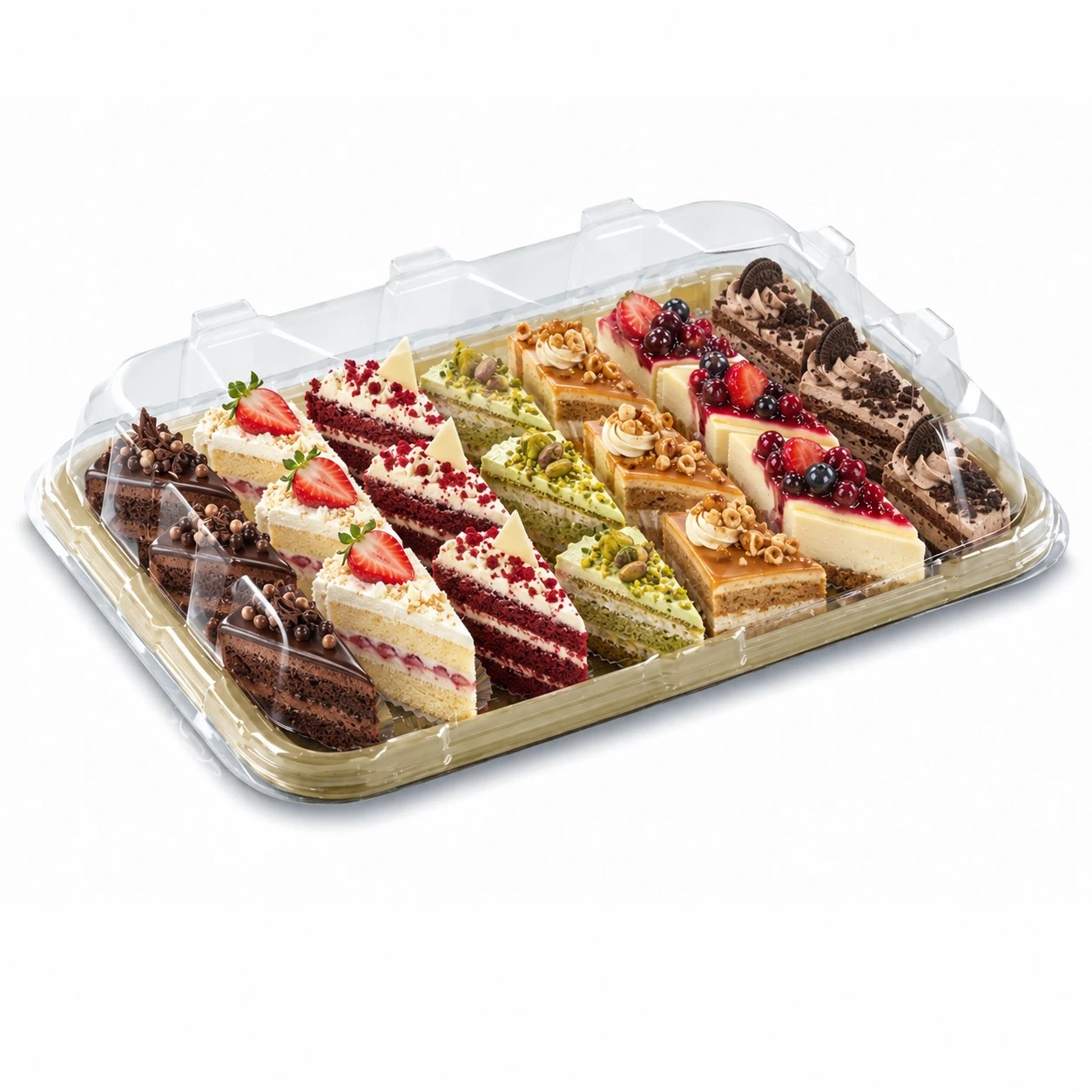 Sabert DOMED LID for Med Rectangular Pulp Platter, DOM52314 (50 Lids)