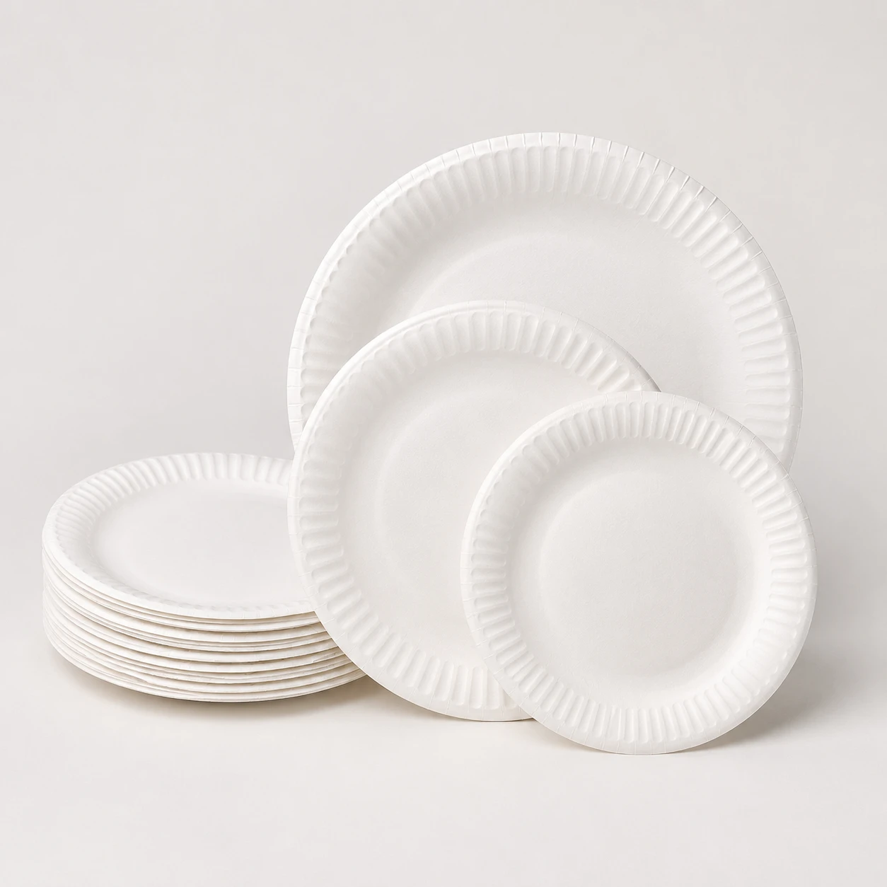 White Disposable Paper Plates 9 Inch (23cm) – Pack of 1000 