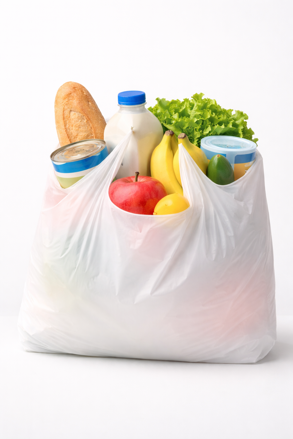 White Plastic Carrier Bag [13x19x23inch] (a pack of 700)