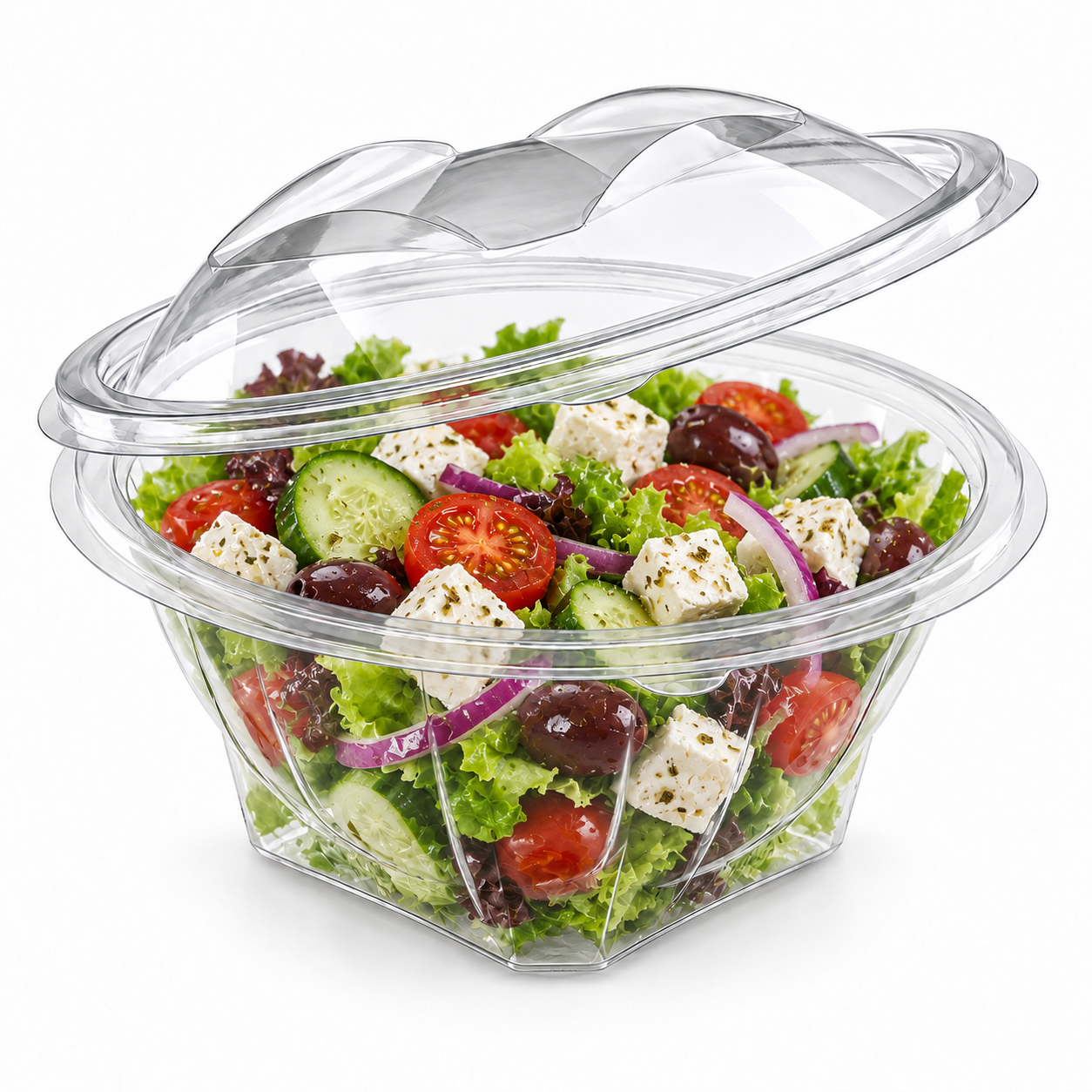 Somoplast 982 Hinged Salad Bowl 600cc (Pack of 300)