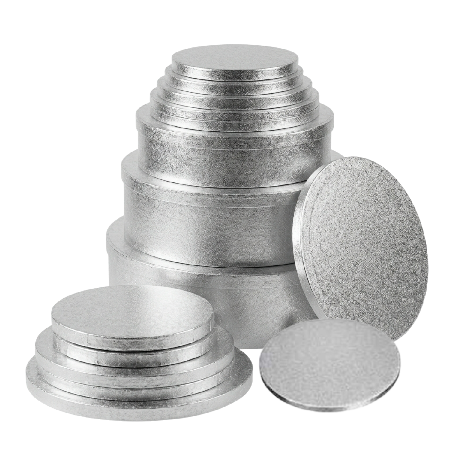 Silver Cake Drums Round [11 inch] ( Pack of 5)