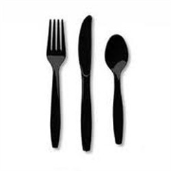 Plastic Black Heavy Duty Knives (a pack of 1000)  Supply Express
