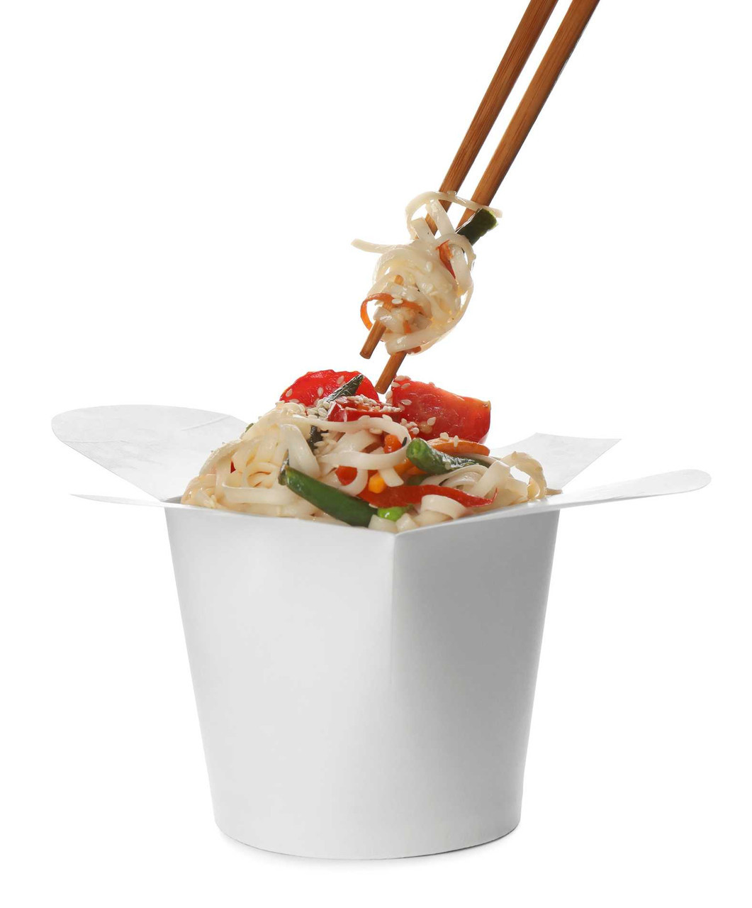 Biodegradable Leakproof White Noodle Box 32oz (Pack of 500)  Supply Express