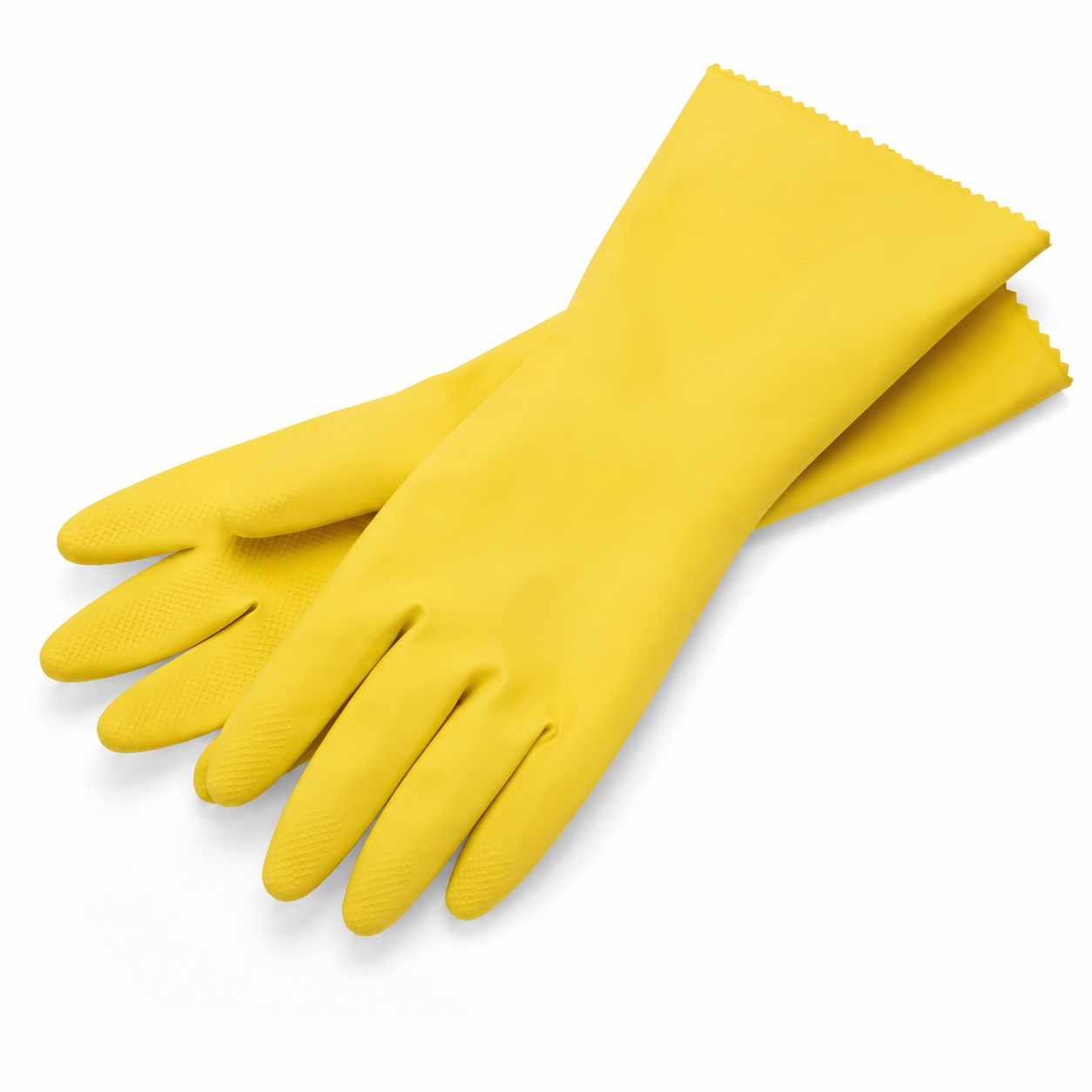 Rubber Gloves Medium Yellow - Pack of 12