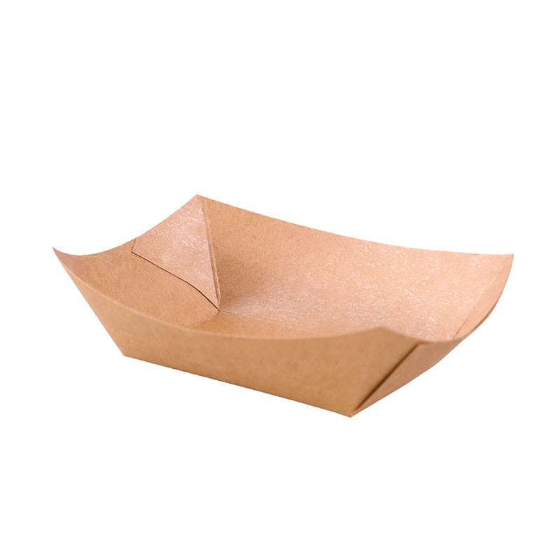 Small Kraft Greaseproof Paper Food Trays ‚ 473ml /1 lb (a Pack of 1000)  Supply Express
