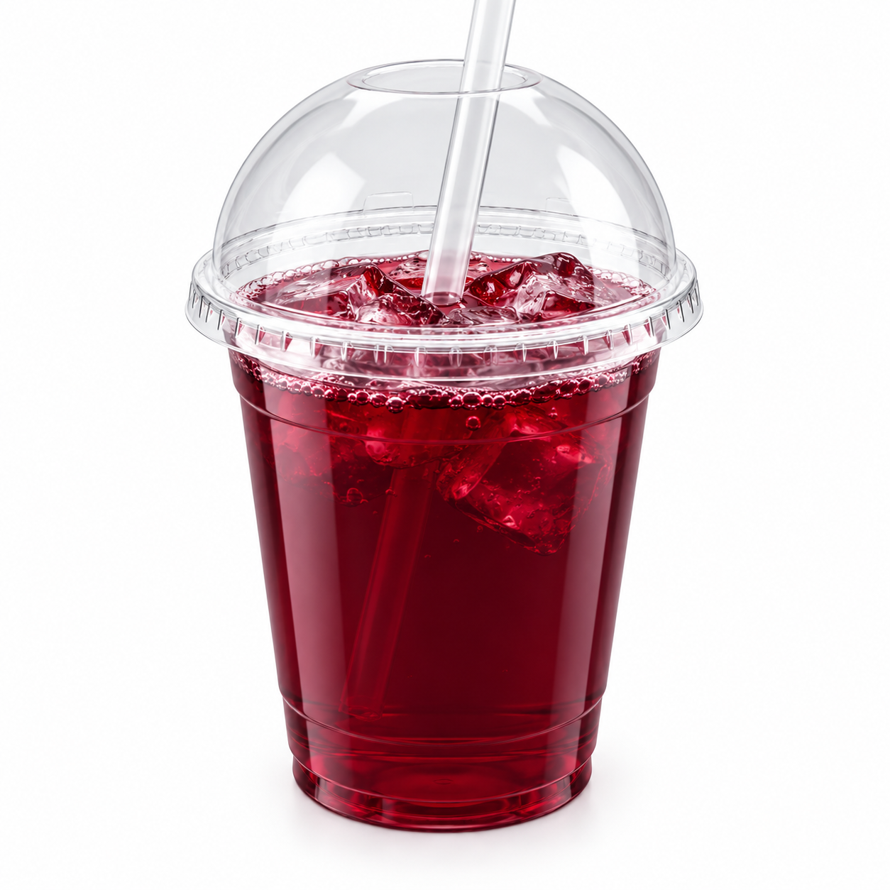 Somoplast 400 - 660ml Clear Domed Lids [12,16 & 20oz] (Pack of 1000)