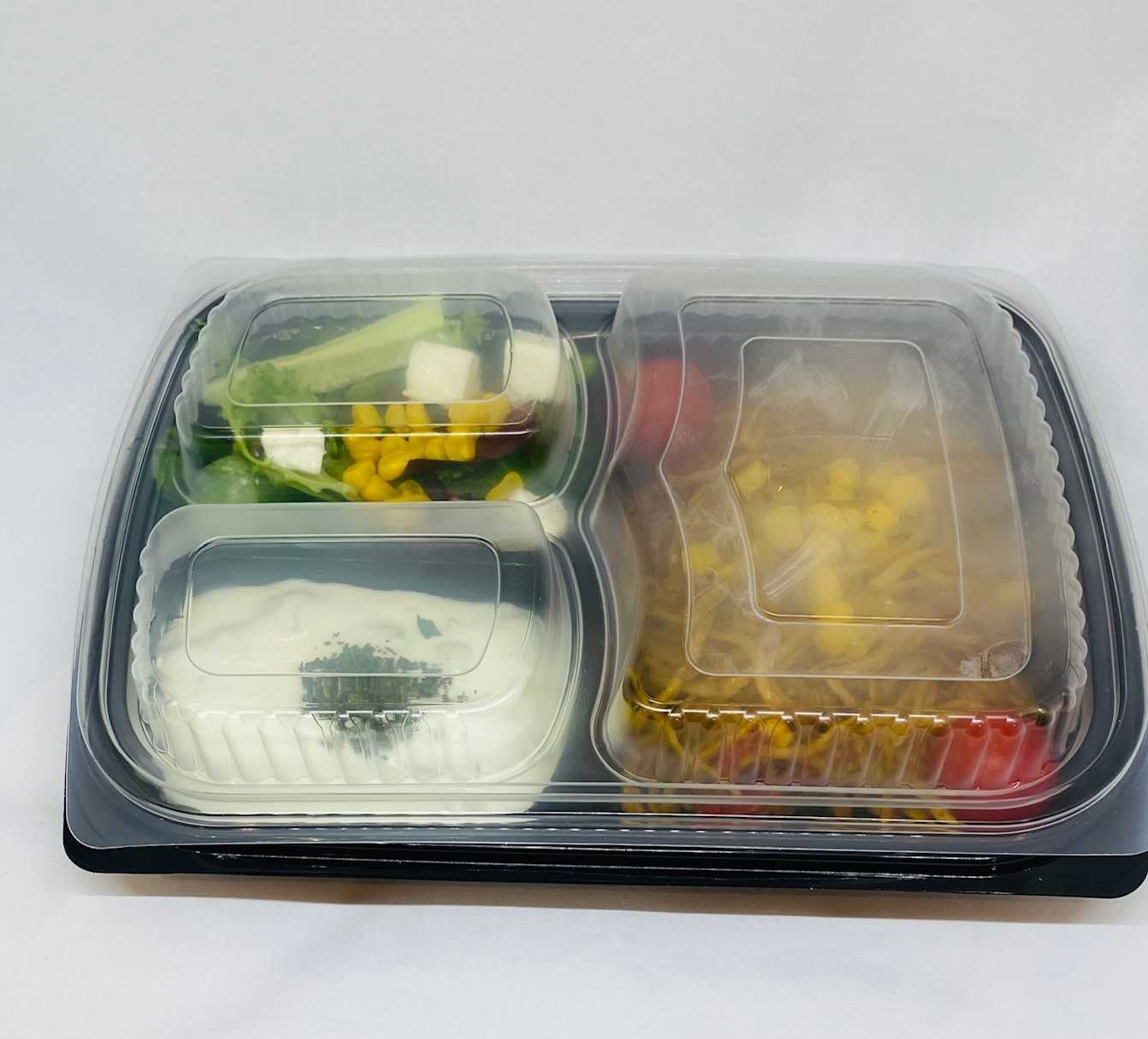 Somoplast [824] Black 3comp Microwavable Container [750cc] Just Base (a pack of 260)