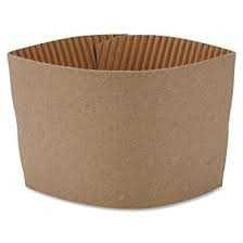 Sleeve Cup, Coffee Clutch Brown [12oz - 16oz] Plain (a pack of 1000)