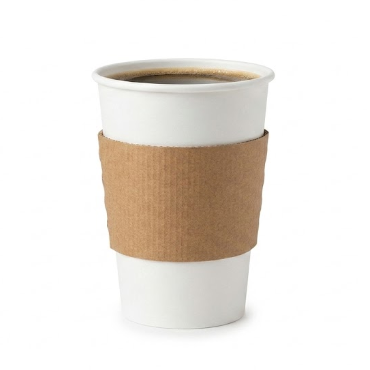 Plain Paper Cup Sleeves Coffee Clutch 12:16oz - Pack of 1000 .png