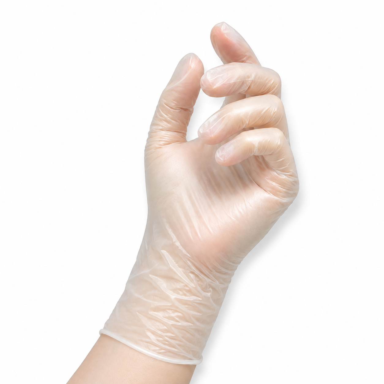 Medium Clear Vinyl Gloves Powder-Free - 10 Packs of 100