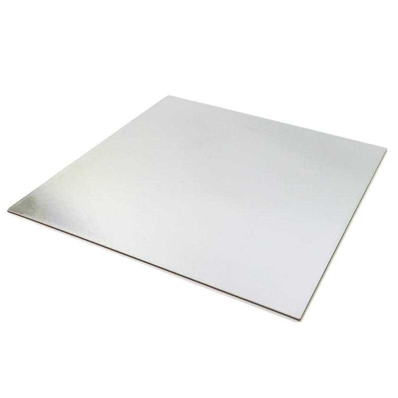 Cake Card Silver Square [8inch] extra thick (a pack of 25}