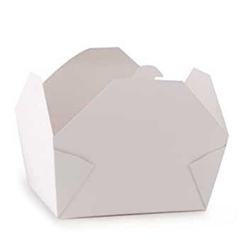 No.1 White Leakproof Paper 260z -750ml takeaway meal box Meal Box - pack of 500  Supply Express
