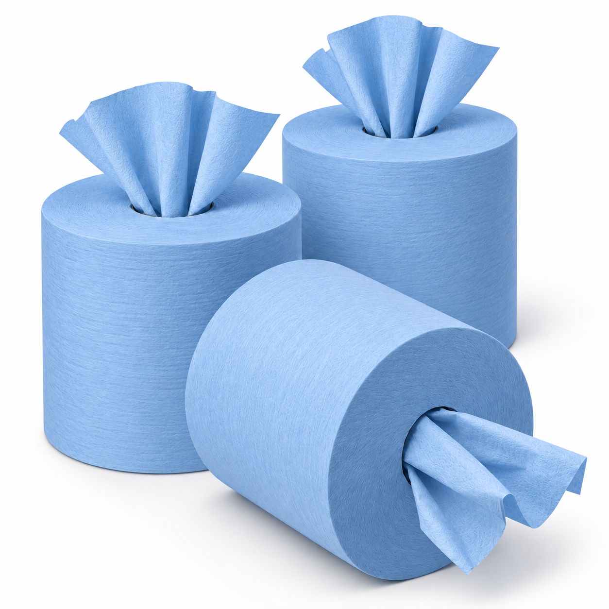 Centrefeed  2-ply Blue Paper Roll  Hand Towel 150m  (Pack of 6 Rolls)