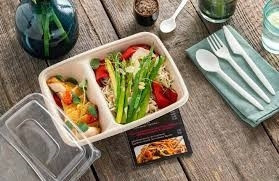 Sabert 2 Compartment Rectangular Pulp Container PUL46229 (800ml) - Pack of 300  Supply Express