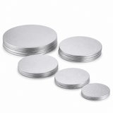 Round Silver Cake Drums 14 inch - Pack of 5