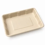 Compostable Bagasse Sushi Tray 215x135x25mm - 500 Trays