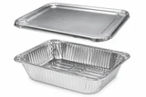 Half Deep Gastronorm Rolled Edge Aluminium Foil Food Container - Pack of 100