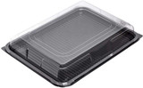 Clear Domed Lids for Small Rectangular Plastic Platter Pack of 50