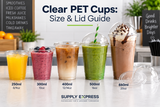 Clear PET Cups for Cold Drinks: Size & Lid Guide