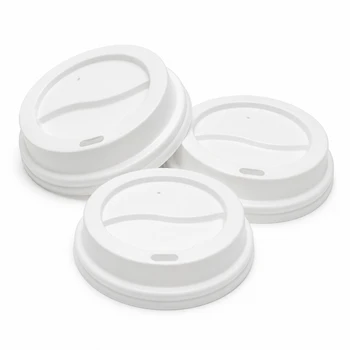 Hippo Takeaway White Domed Cup Lids 8-10oz - Pack of 1000