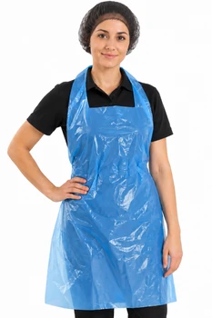 Plastic Blue Apron On Roll (a pack of 1000)