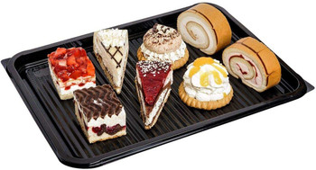 Small Plastic Rectangular Platters only 360x240mm - 50pcs