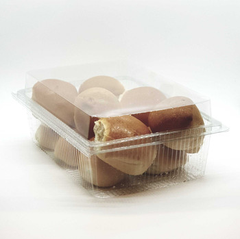 GPI Traitipack X13H110 Clear Hinged Container | 100 Pack Guillin GPI Supply Express