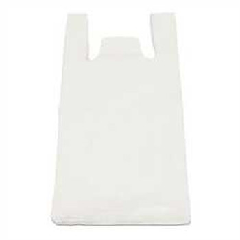 White Plastic Carrier Bag Bottle (19x32x44cm) 18mu (a pack of 1700)