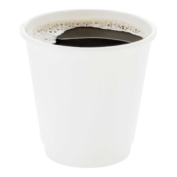 Zuvo Paper Cups 8oz - (100 Pack) - Single Wall White Disposable Coffee Cups For Hot & Cold Drinks - 240 Ml Paper Cups