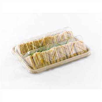 Sabert Medium Rect. Pulp Platter PUL00314 (350 x 240mm) (a pack of 150)