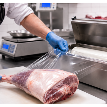 Meat Wrap (Catering Cling Film Wrap Roll) [450mm x 1500m] (18inch) 10 mic (a pack of 1)