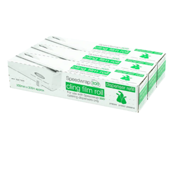 Catering Cling Film Refills 300mm x 300m (12 Inch) – Pack of 3