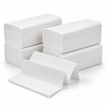 White Z-fold Paper Hand Towel 2ply [24x24cm] - pack of 3000 sheet