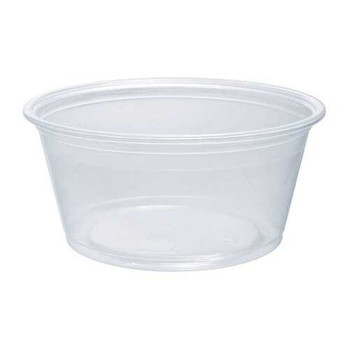 Dart [200PC] Plastic Round Container [2oz] (59ml) Just Base (a pack of 2500)