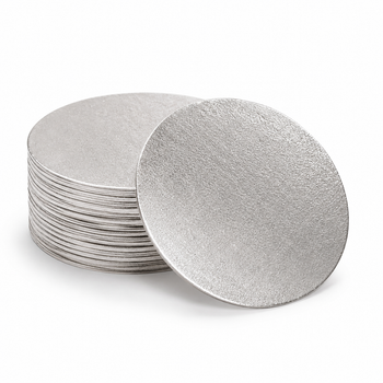 Cake Card Silver Round [16inch] Extra Thick (a pack of 25)