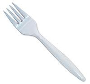 Plastic White Forks (a pack of 1000)