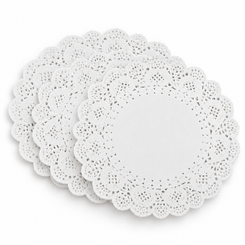 250X Swantex Paper Round Doyley White - 140mm (5.5inch)