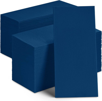 Poppies Navy Blue 2-Ply Napkins 8-Fold [40x40cm] - Pack of 2000 for Restaurants & Events  Supply Express