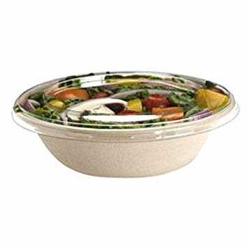 Sabert Flat RPET LID for Wide Round Bowl PUL51932N - Pack of 150