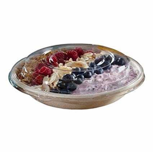 Sabert Domed RPET LID for Wide Round Bowls PUL529320 - Pack of 150