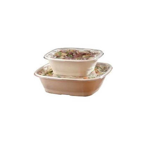 Sabert PUL54124 RPET LID for Square Pulp Bowl - Pack of 300