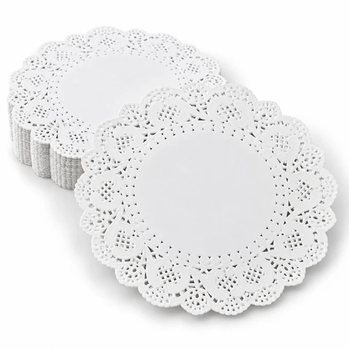 Swantex Round Paper Doyley White 114mm (4.5inch) - Pack of 250