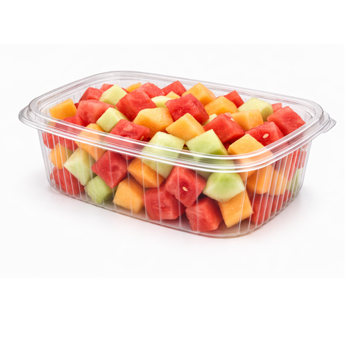 Somoplast 917 Clear Hinged lids Salad Container (450cc) - Pack of 640